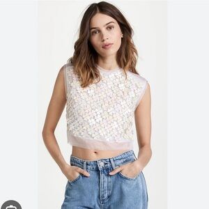 Aje Gazelle Organza Shell Top | Size 4